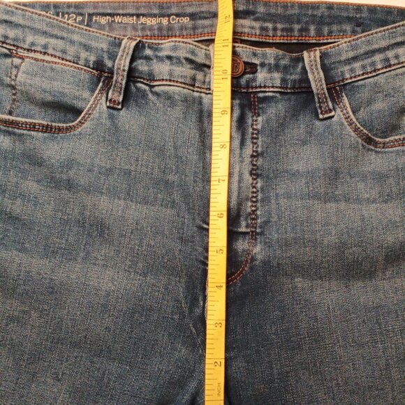 Talbots Flawless Jeans Size 12P High Waist Jegging Crop Medium Wash - Picture 7 of 9